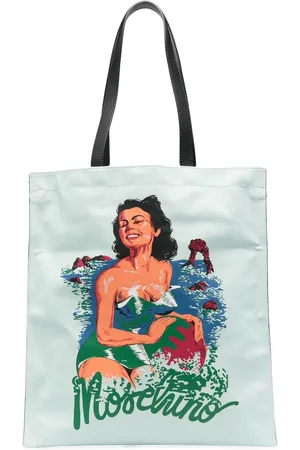 Moschino Tote con ilustración estampada