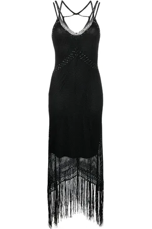Twin-Set Vestido tejido con detalles de cristal