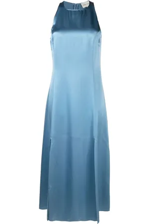 Loulou Studio Vestido midi con acabado satinado