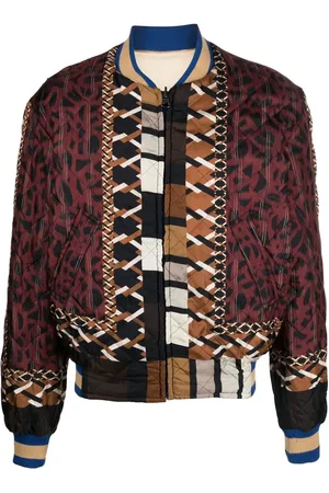 PIERRE-LOUIS MASCIA Chamarra bomber con diseño patchwork