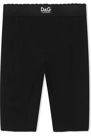 Dolce & Gabbana Shorts de ciclismo con parche del logo