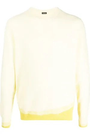 Ermenegildo Zegna Sudadera tejida de canalé con cuello redondo