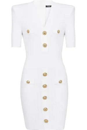 Balmain Vestido corto tejido