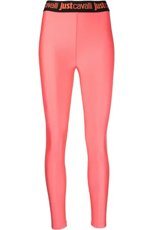 Roberto Cavalli Leggins con logo en la pretina