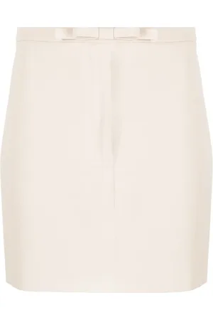 BLANCA Falda con detalle de moño