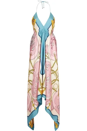 Etro Vestido largo con cuello halter