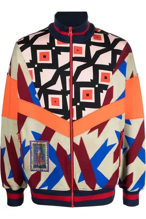 PIERRE-LOUIS MASCIA Chamarra con paneles estampados