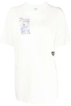 Musium Div. Playera fruncida con estampado gráfico