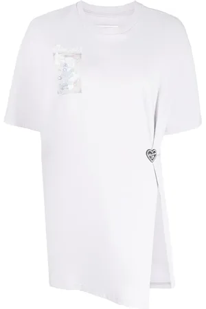 Musium Div. Playera fruncida con estampado gráfico