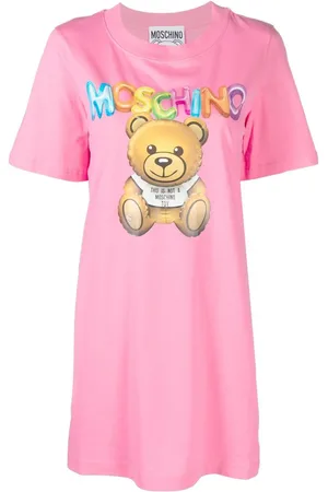 Moschino Vestido estilo playera con logo estampado