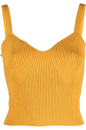 Vince Top estilo bralette tejido de canalé