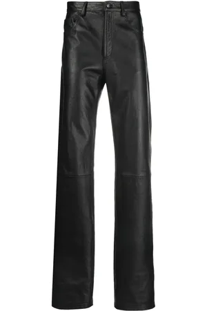 Marine Serre Pantalones con logo en relieve