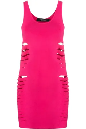 VERSACE Vestido corto con aberturas