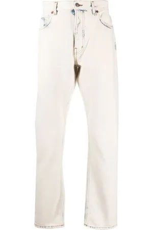haikure Jeans rectos con efecto desgastado