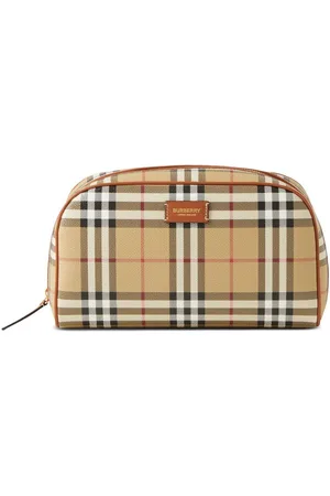Burberry Bolsa de viaje mediana con motivo de cuadro