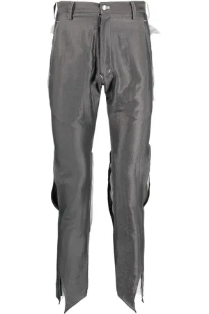 Sulvam Pantalones slim con aberturas