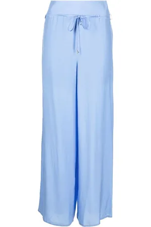 Patrizia Pepe Pantalones anchos con cordones en la pretina