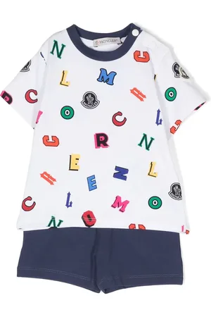 Moncler Set de shorts y playera con estampado gráfico