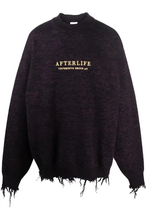Vetements Sudadera con logo y efecto envejecido