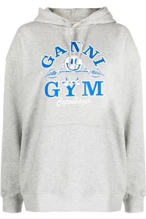 Ganni Hoodie con estampado Gym