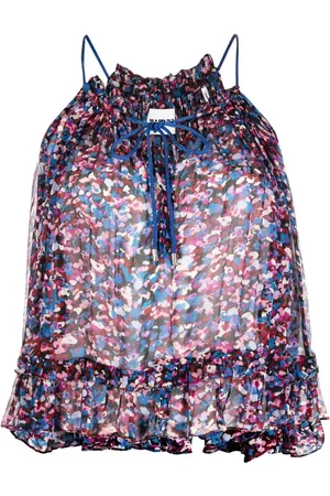 Marant Etoile Top Fabino con estampado gráfico