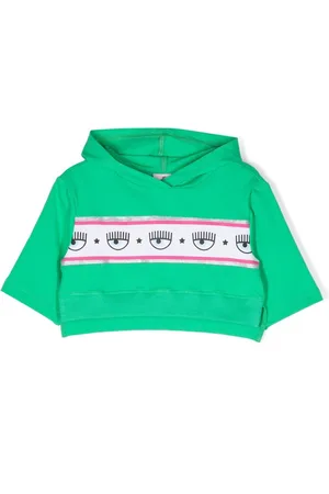 Chiara Ferragni Hoodie con franja del logo