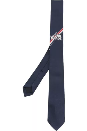 Thom Browne Hombre Corbatas - Anchor-logo silk tie