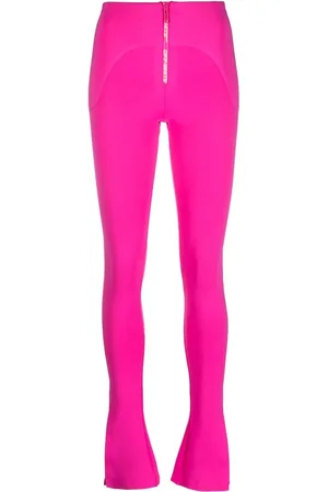 OFF-WHITE Leggins con abertura lateral y cierre en la parte delantera