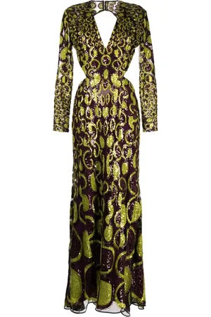 Elie saab Vestido de fiesta bordado con espalda abierta