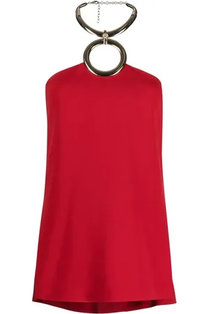 Elie saab Top con detalle de aro en el cuello