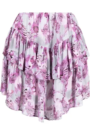 IRO Falda a capas con estampado floral