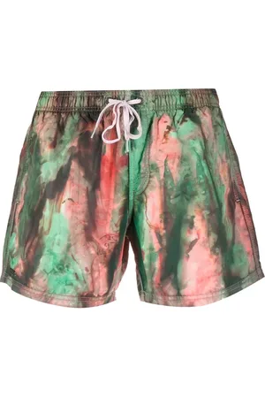 Sundek Shorts de playa con cordones y motivo tie-dye