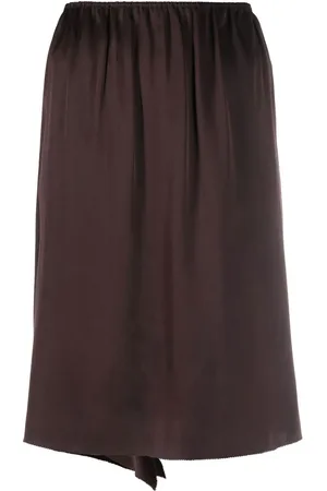 Gucci Falda de seda asimétrica 2000