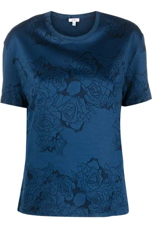 VERSACE Playera con estampado floral 2000