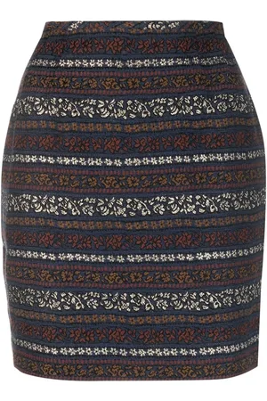 Jean Paul Gaultier Falda con motivo en jacquard 1990