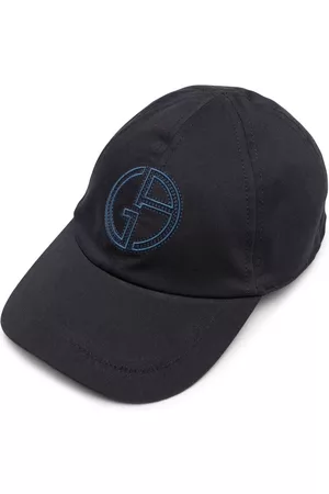 Armani Embroidered-monogram baseball cap