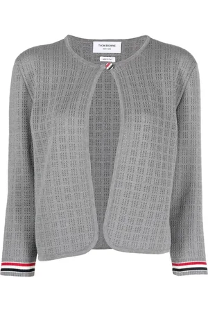 Thom Browne Cárdigan corto con motivo de cuadrícula