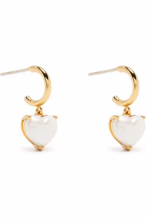 Kate Spade Aretes huggie con perla
