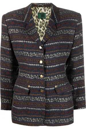 Jean Paul Gaultier Blazer con motivo en jacquard 1990