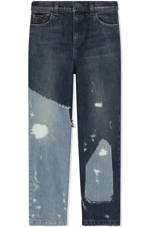 Dolce & Gabbana Jeans rectos con diseño patchwork