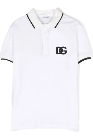 Dolce & Gabbana Playera tipo polo con logo bordado
