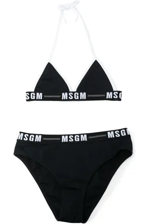 Msgm Set de bikini con logo estampado