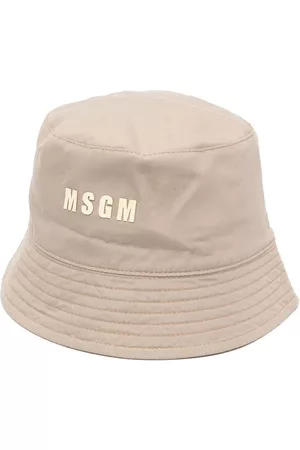 Msgm Sombreros - Logo-print bucket hat