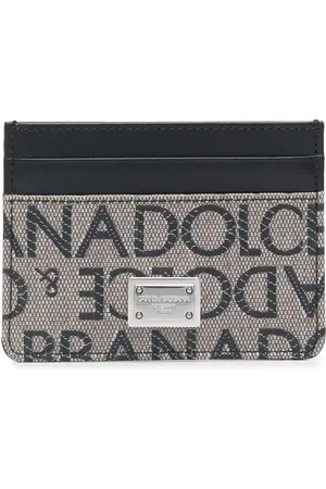 Dolce & Gabbana Tarjetero con logo en jacquard