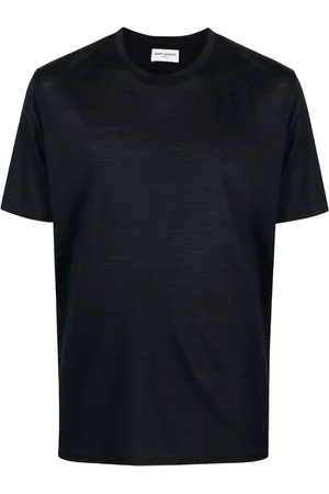 Saint Laurent Playera con cuello redondo