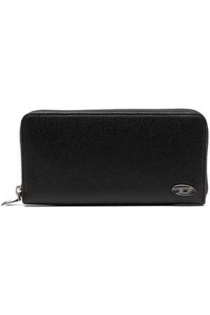 Diesel Cartera Continental Zip L con placa del logo