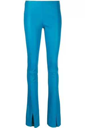 Leggings ajustados de gamuza para mujer, pantalones capri de lápiz