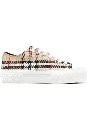 Burberry Tenis bajos con cuadros estampados