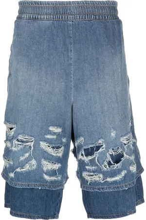 Diesel Shorts de mezclilla con efecto envejecido