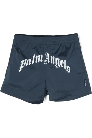 Palm Angels Shorts de playa con logo estampado